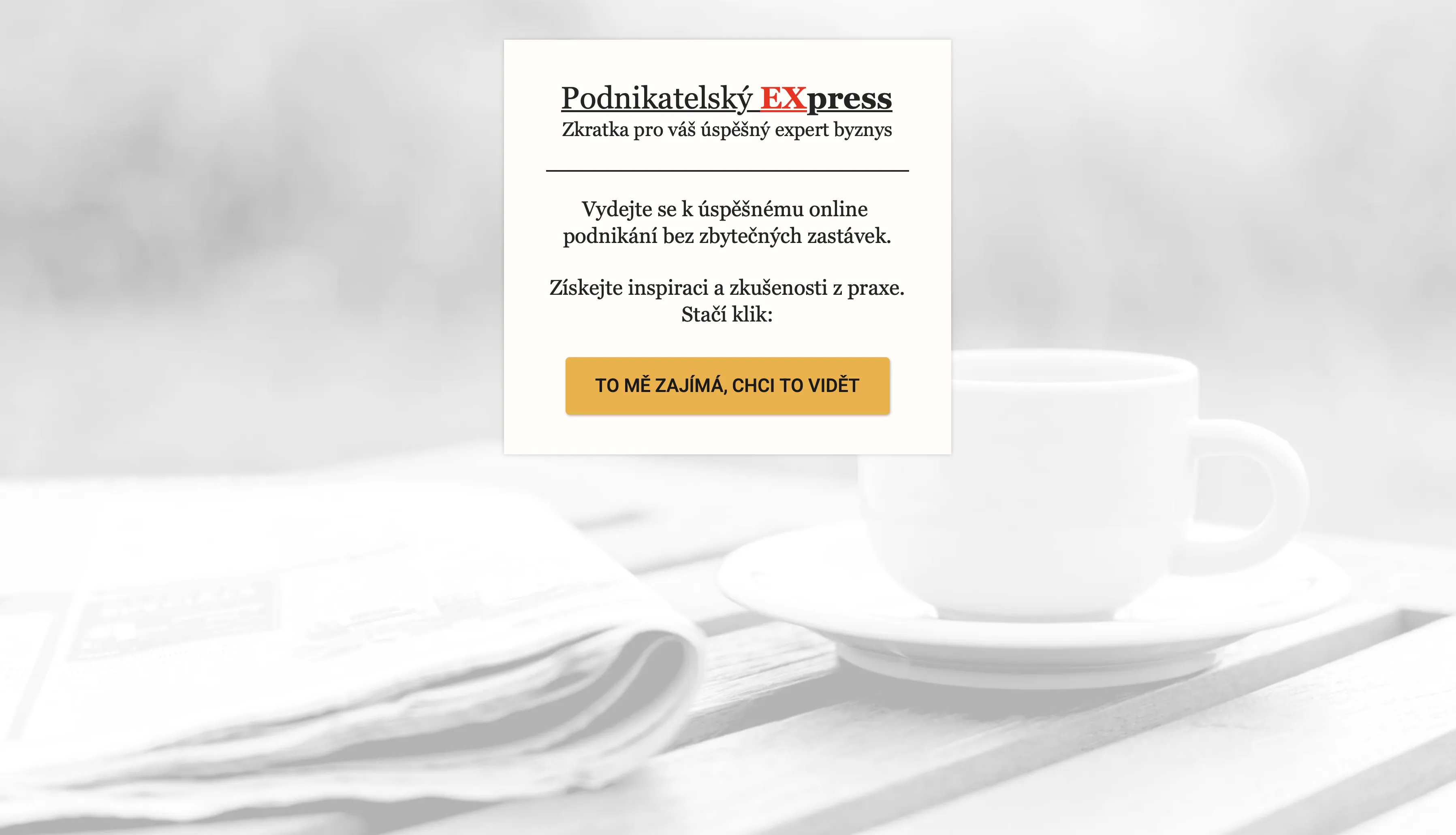 Newsletter Podnikatelský expres